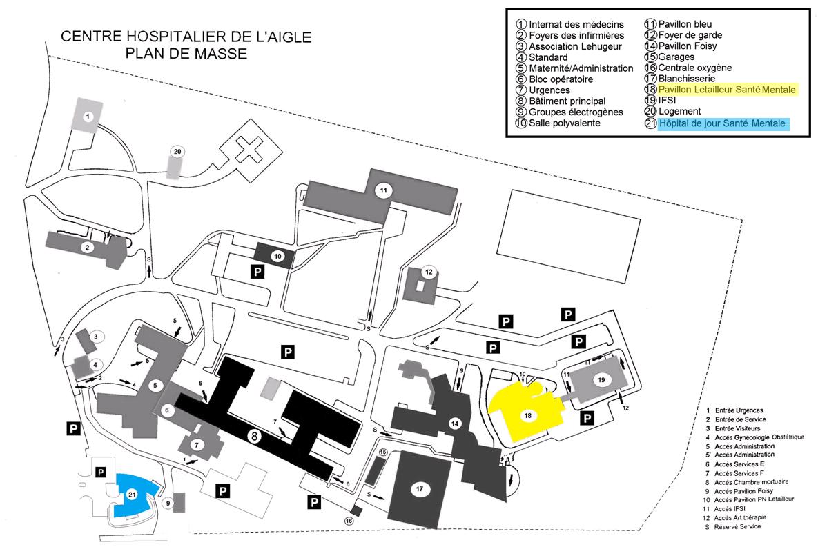 Plan du CPO au CH de L'Aigle
